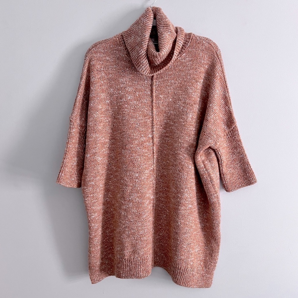 ASOS Chunky Oversized Cowl Neck Dolman Sleeve Fall Colors Long Knit Sweater